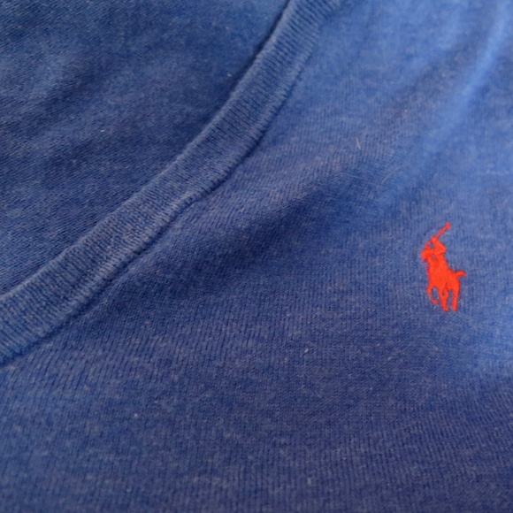 Polo Ralph Lauren Cotton Pullover Sweater, V-neck, XL - Picture 2 of 9